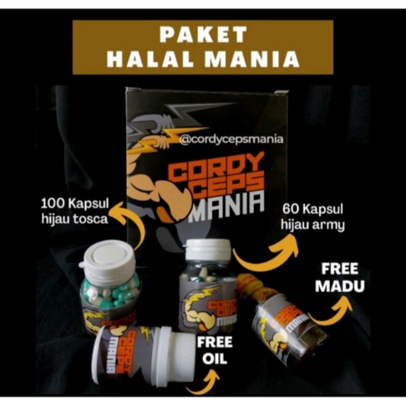 CORDYCEPS MANIA VITAMIN STAMINA PRIA HALAL TERBAIK DUNIA