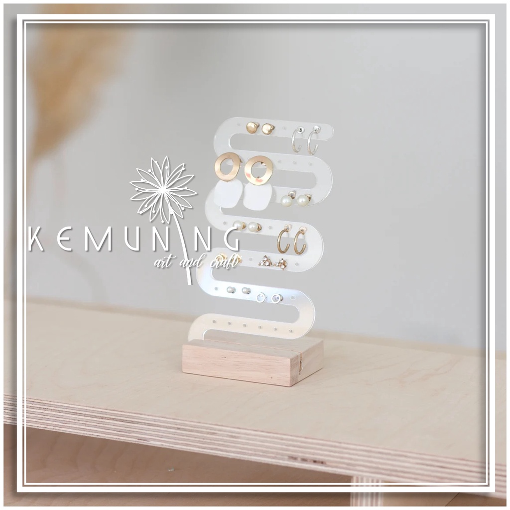 ZIGZAG DISPLAY EARRING / TEMPAT ANTING-ANTING ZIGZAG