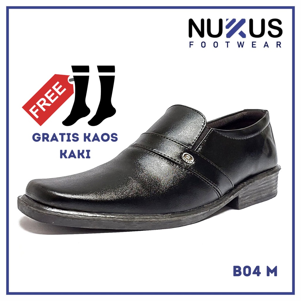 Nukus Sepatu Pantofel Pria Sepatu Pantopel Hitam - B04 M