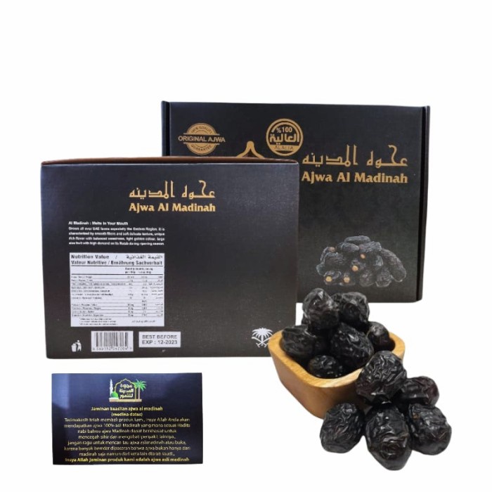 

Kurma Ajwa//Kurma Nabi Madinah Kemasan Premium Dus 1kg