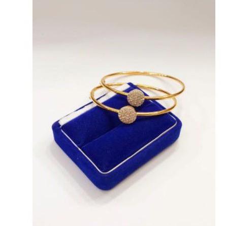 gelang bangle single mp S925 / perhiasan perak 925 berlapis emas