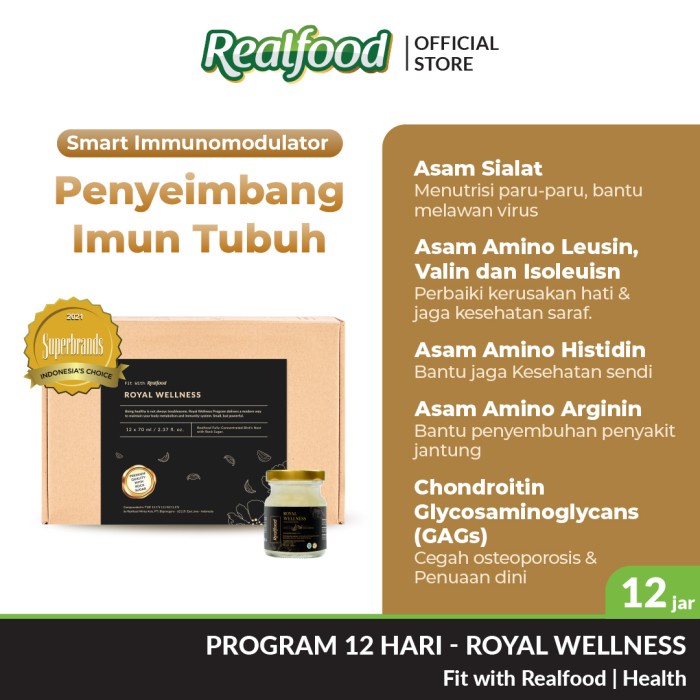 

(BISA COD) Realfood Royal Wellness Minuman Sarang Burung Walet + Immune Booster