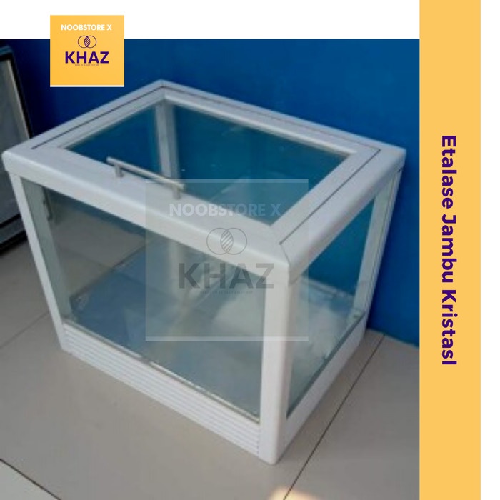 Etalase Kaca Box Kotak Rujak Buah / Jambu Kristal