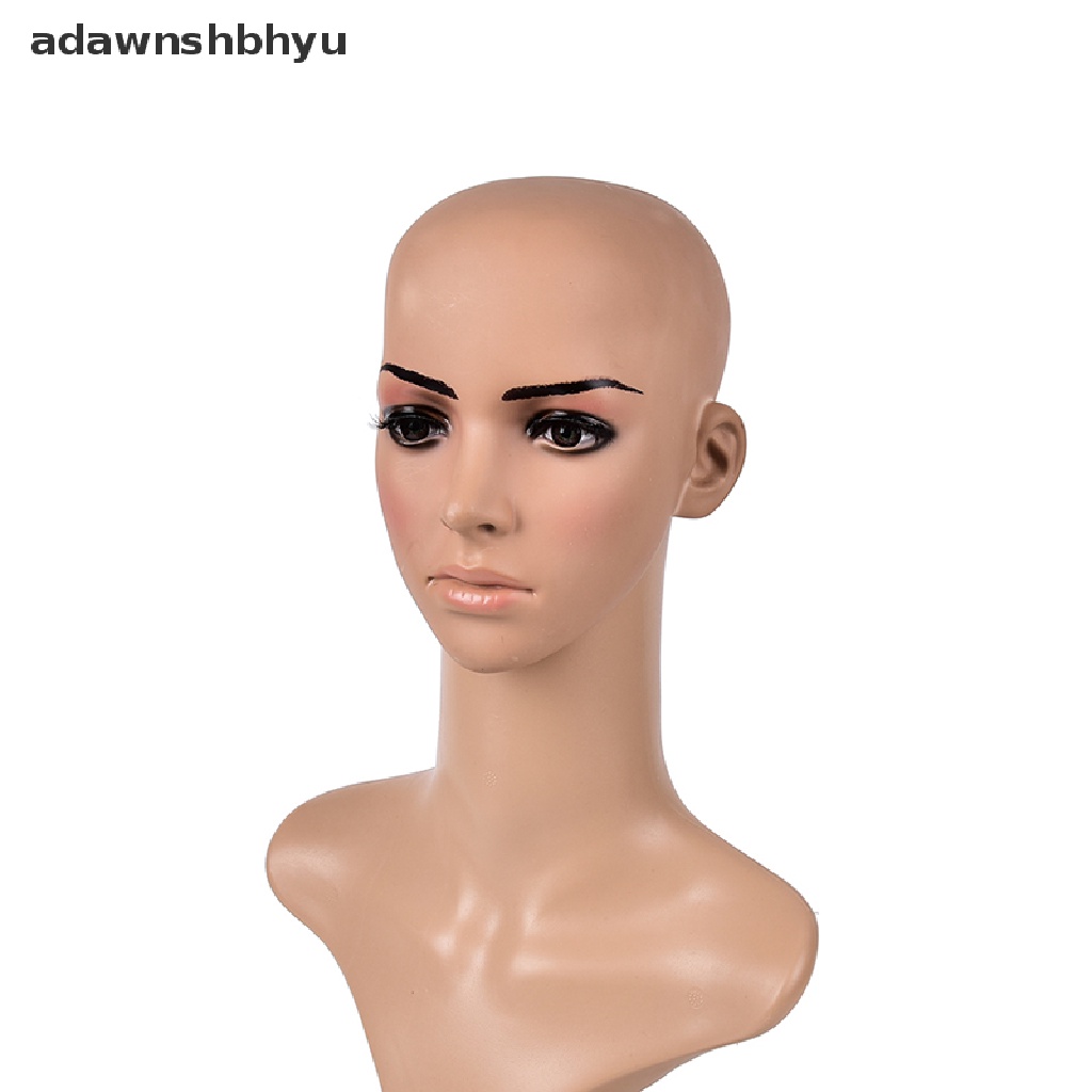 Adawnshbhyu Fake Latex Meat Skin Unisex Kepala Botak Wig Topi Karet Skinhead Kostum Prank ID