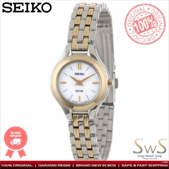 Seiko Solar SUP004 P1 SUP004P1 Original Jam Tangan Wanita