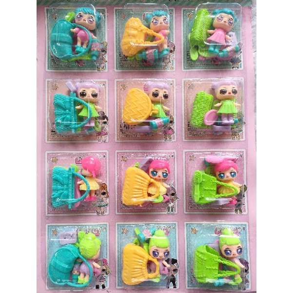 Mainan Anak Perempuan Boneka Lol Pres Tas