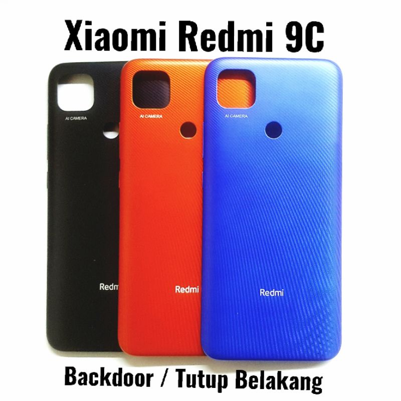Backdoor Redmi 9C - Tutup Baterai Casing Belakang Back Case Cover