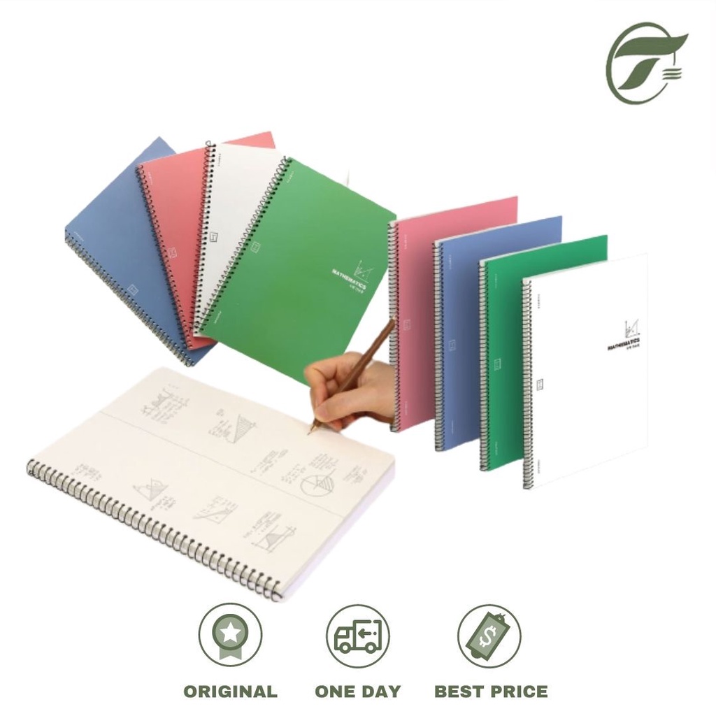 

NOTE BOOK SPIRAL 2000 P07-594A MATHEMATICS PINKFOOT 19X26