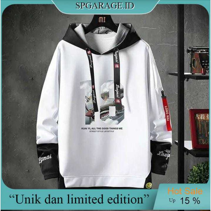 PROMO 18 HOODIE Sweater Pria Outerwear Sweter Jaket Hudie Cowok Remaja Abg Keren Jaket Korea Cowo Te