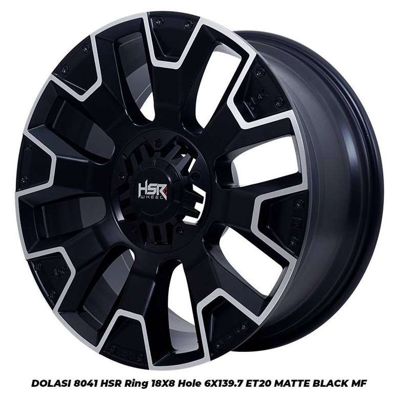 PELEK MOBIL RACING RING 18 LEBAR 8 LUBANG 6