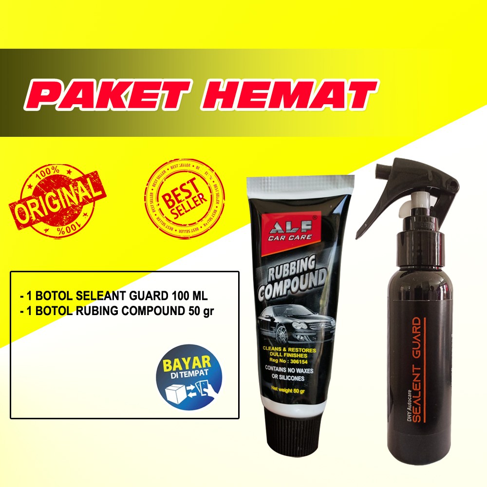 Compound kompon compon/penghilang baret utk mobil motor helm/Spray sealant guard/wax mobil/pengkilap