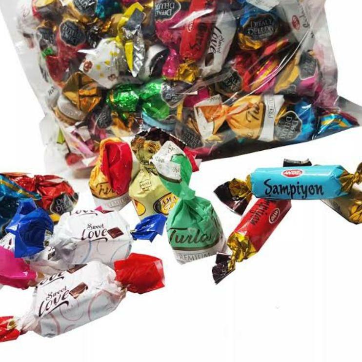 

RNMZ Coklat Turkey Coklat Arab 250gr 500gr 1kg Coklat Arab Mix Cemilan Import Khas Turkey Best