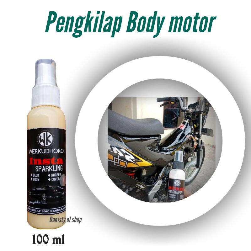 Pengkilap body mobil dan motor/insta sparkling 100 mili /kain micro