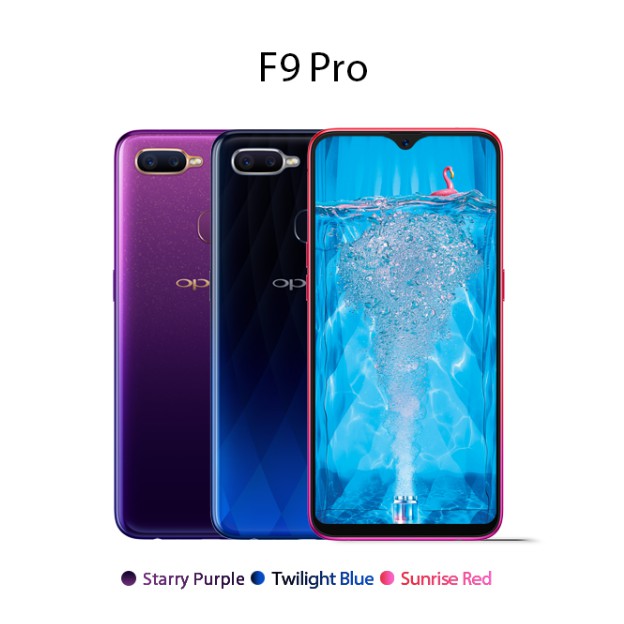 OPPO F9 Pro RAM 6/64 4G LTE hp GARANSI 1 TAHUN Headphone Handphone-1