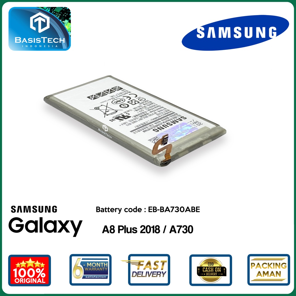 BATERAI SAMSUNG A730 - A8 Plus 2018 - EB-BA730ABE - ORI