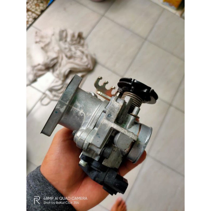 TB Throttle Body R15 V3 + Intake Downdraft AEROX Lexi Nmax New
