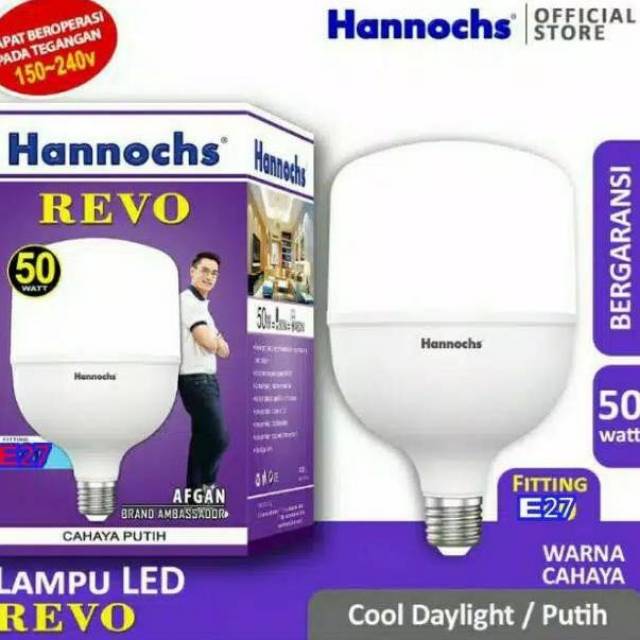 Lampu Led Hannochs Revo 50 watt fitting E27