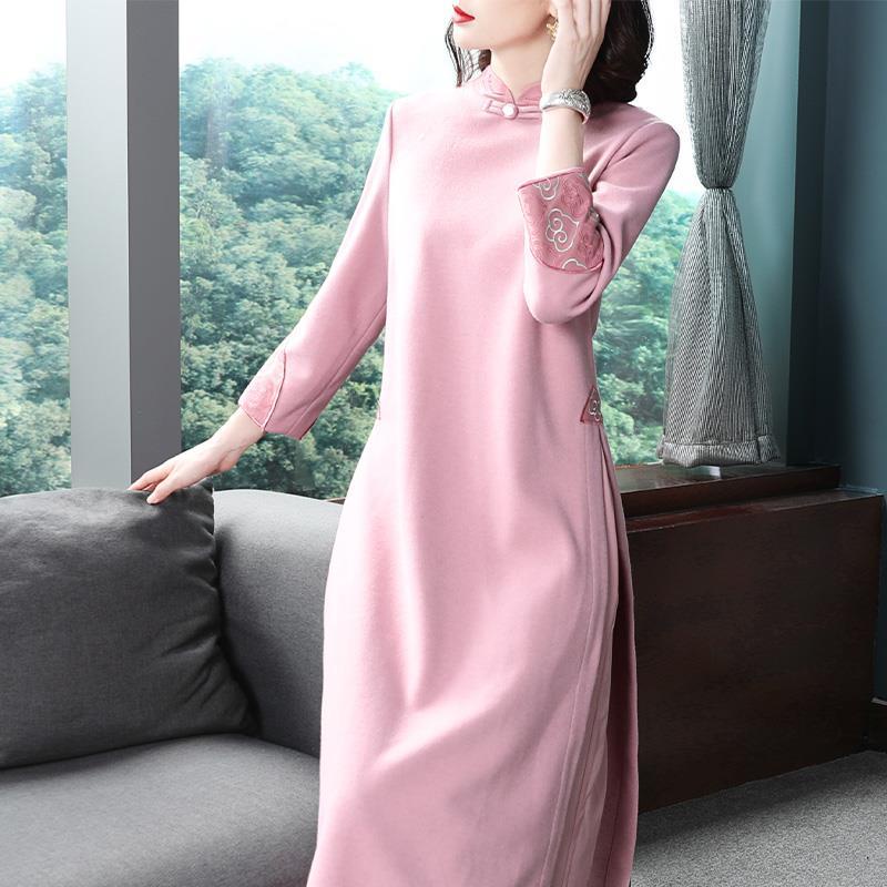 2022 spring women's Chinese literature and art women's dress, national style dress, long skirt with