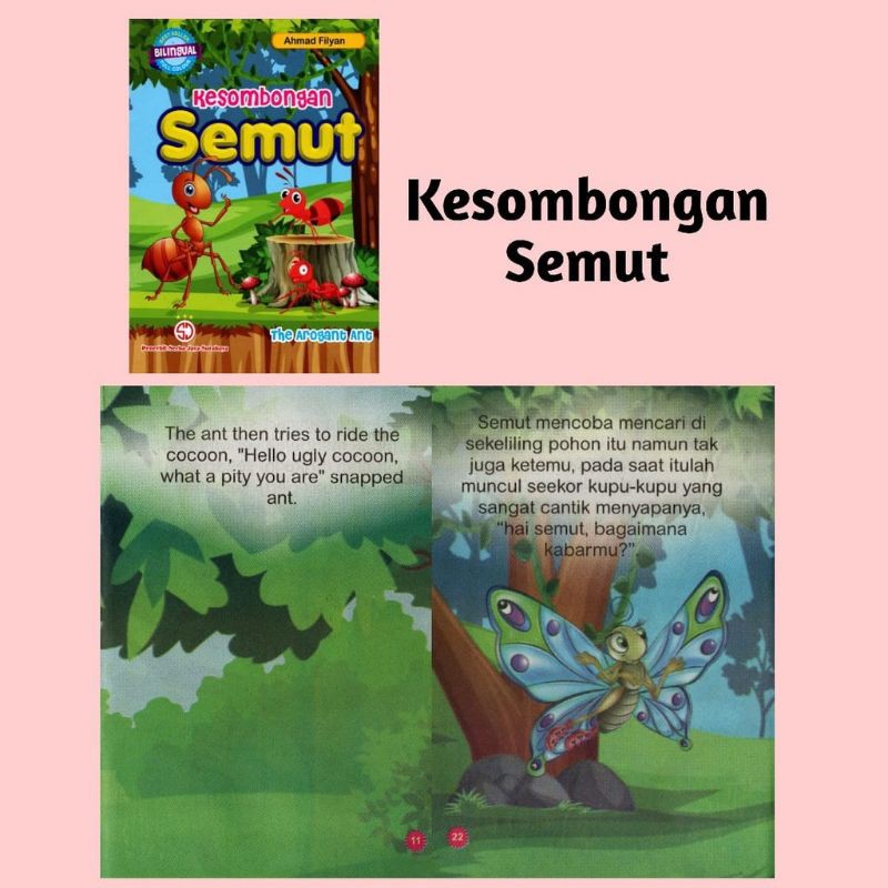 Buku Cerita Anak Fabel / Buku Cerita Anak Dongeng Binatang Best Seller Bilingual