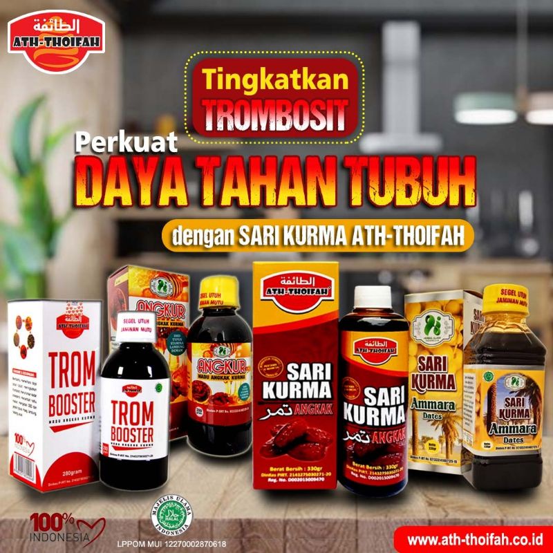 

madu sari kurma tingkatkan trombosit