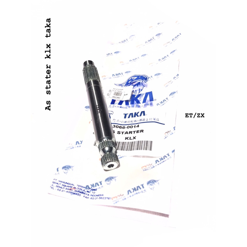 AS STATER KAWASAKI KLX MERK TAKA