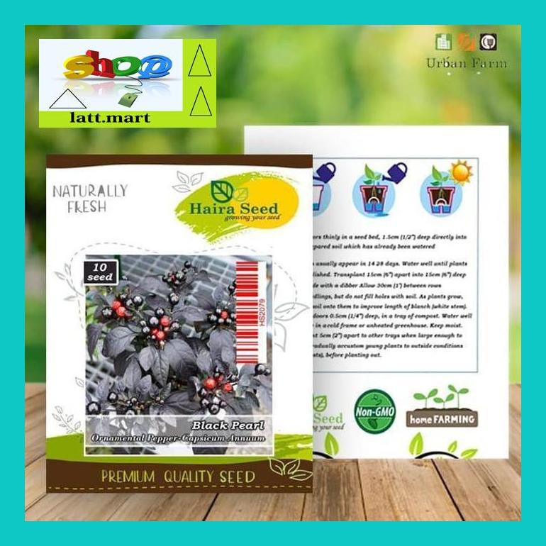 

Yu04Yts Benih-Bibit Cabe Hias Black Pearl (Haira Seed) Yul0F40Ul