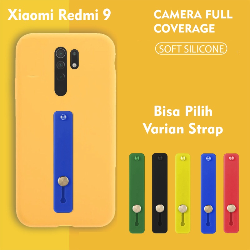 Softcase Silikon Baby Skin 3D Camera For Redmi 9 Free Strap Holder