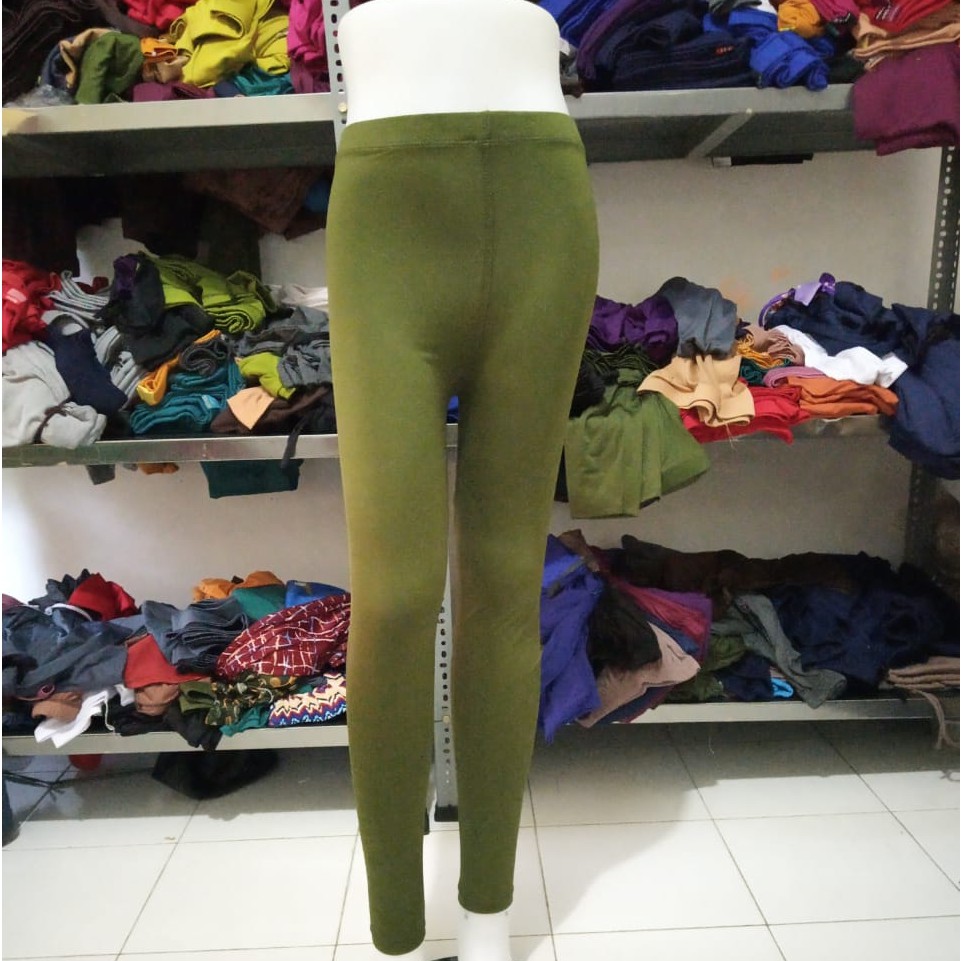 CELANA LEGGING WANITA POLOS PANJANG BAHAN KAOS STRETCH r2ajakarta