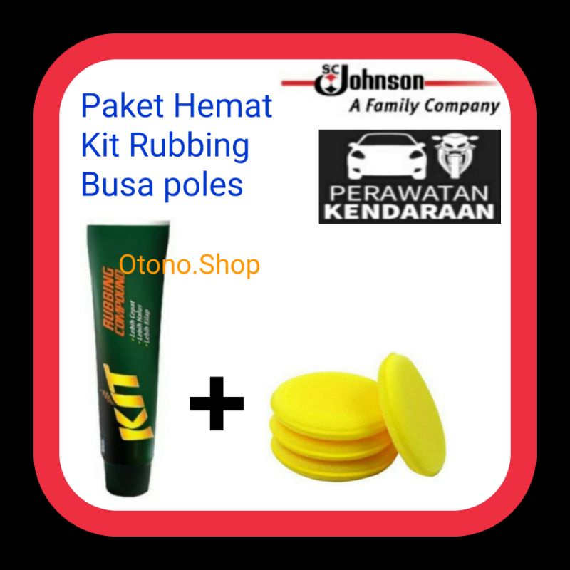 Kit Rubbing Compound,Paket Hemat,Kit Rubbing Compound,Busa Poles