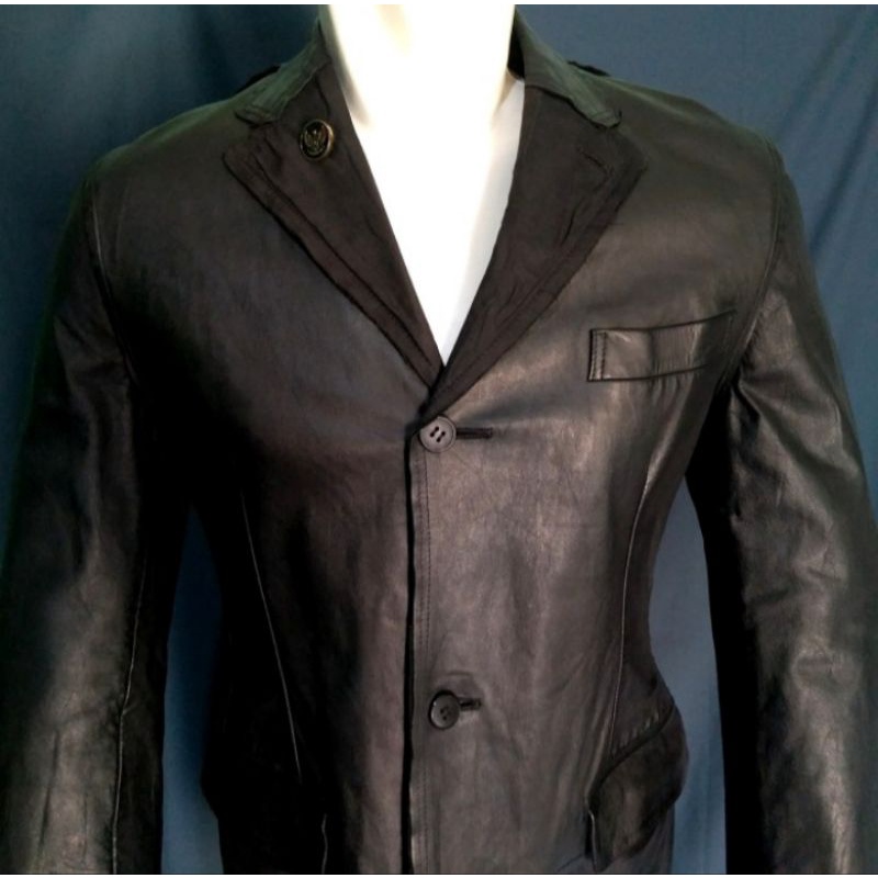 Jaket kulit pria ( original comme des Garcons )