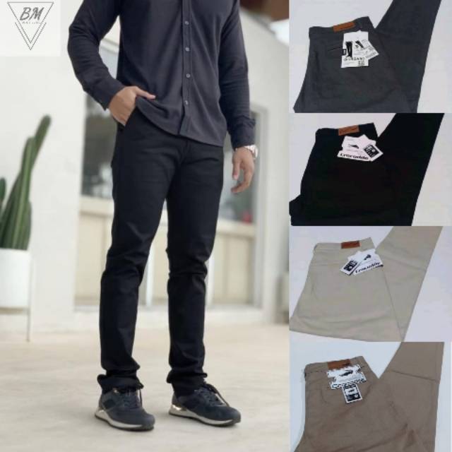  CHINO  PANJANG slimfit SIZE 27 38 promo Hitam Mocca Cream 