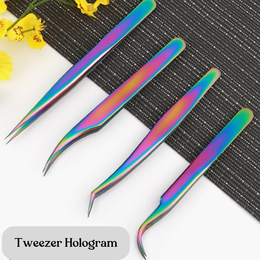 Tweezer Hologram / Warna Eyelash Extention