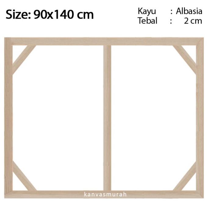 

Spanram 90x140 cm Span Ram Kayu Frame 140x90 cm
