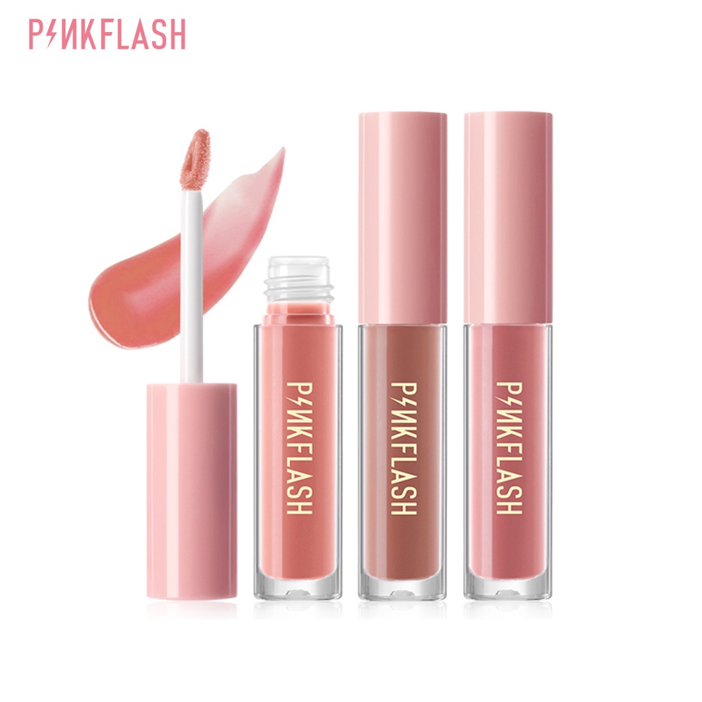 PINKFLASH OhMyGloss Moisturizing Shine and Shimmer Plumping Lip Gloss Lip Care Glasir Bibir