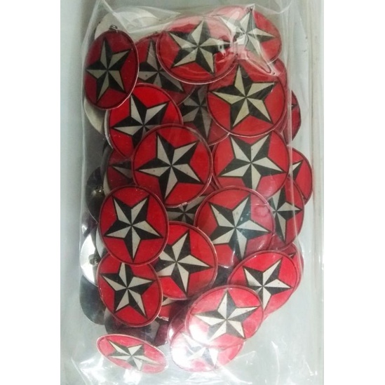 100 biji pin bintang tahunan