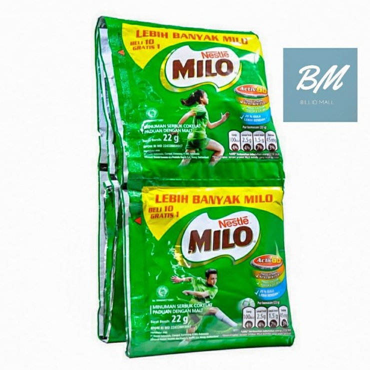 

Milo Active Go Renceng 10 x 22 gr BONUS 1 Sachet / Milo Aktif Go Renteng 10 x 22 gr / Milo Aktif Go Renceng 10 x 22 gram / NESTLE Milo Active Go 22 gr Renceng / Susu Cokelat