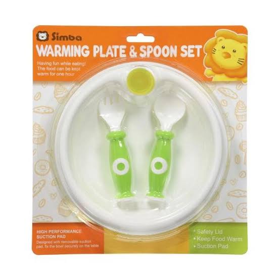 Simba -  Warming Plate &amp; Spoon Set