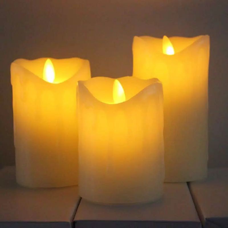 Lilin Elektrik LED Canggih Tanpa Asap - Lilin Dekorasi Kelap Kelip