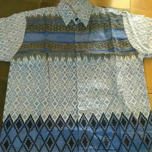 Bswart Batik Hrb026 Kenongo Hem Pendek Padi Pekalongan M L Xl Batik Pria Murah Modern Grosir