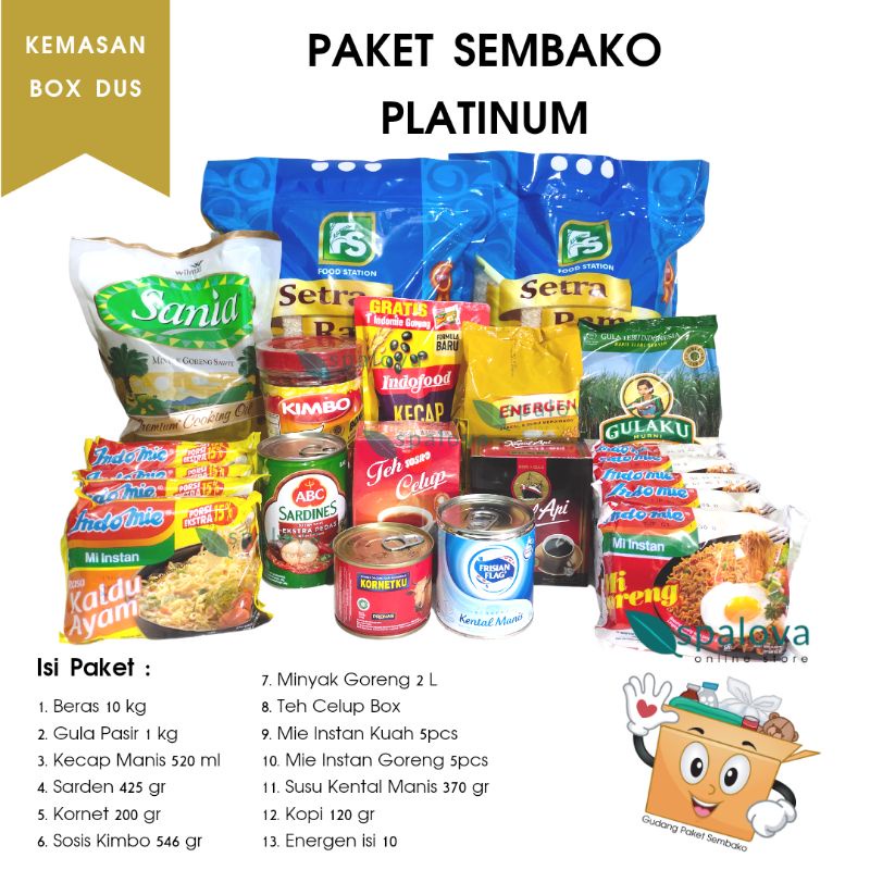 Paket Sembako Platinum Beras 10Kg
