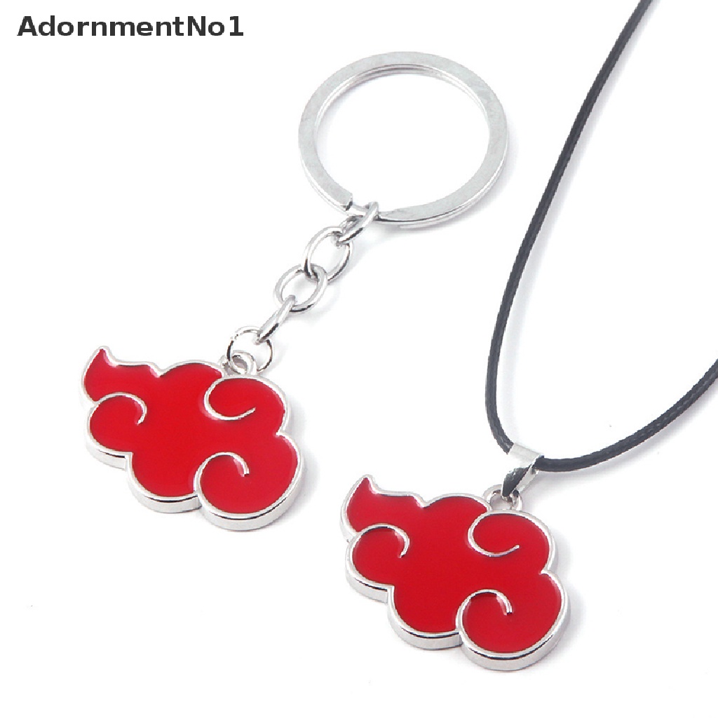 (AdornmentNo1) Kalung Rantai Dengan Liontin Bentuk Kartun Anime Jepang Akatsuki Untuk Unisex