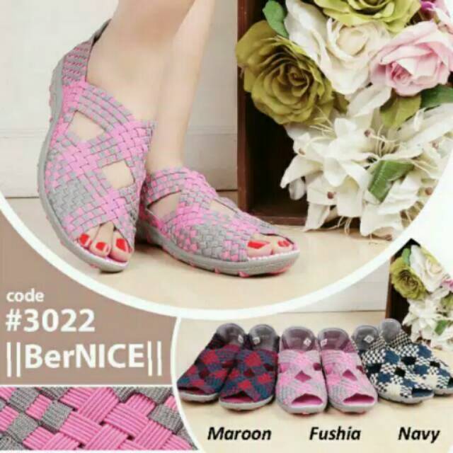 SEPATU RAJUT/ANYAMAN BERNICE KW SUPER
