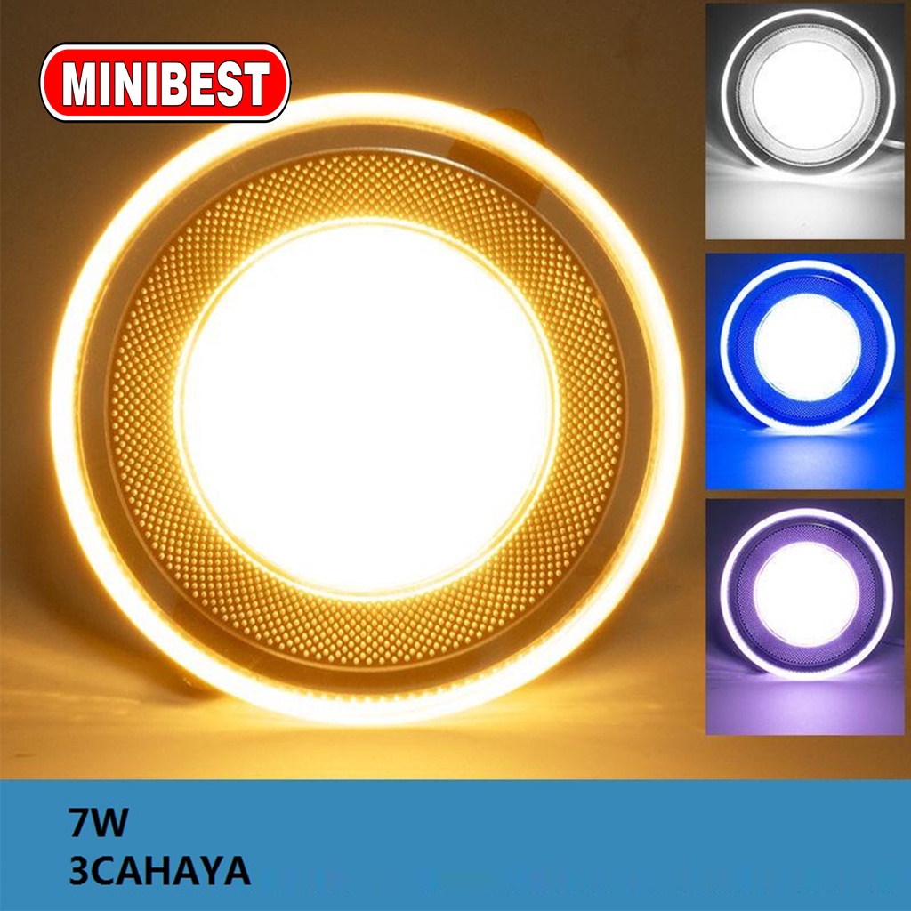 LAMPU DOWNLIGHT LED 3 WARNA TANAM  3W 5W 7W/ 3 CAHAYA (MB555)