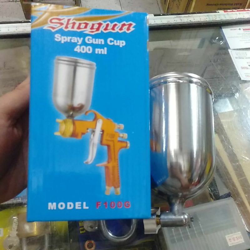 tabung cat atas only merek shogun f75 / spray gun cup shogun 440ml