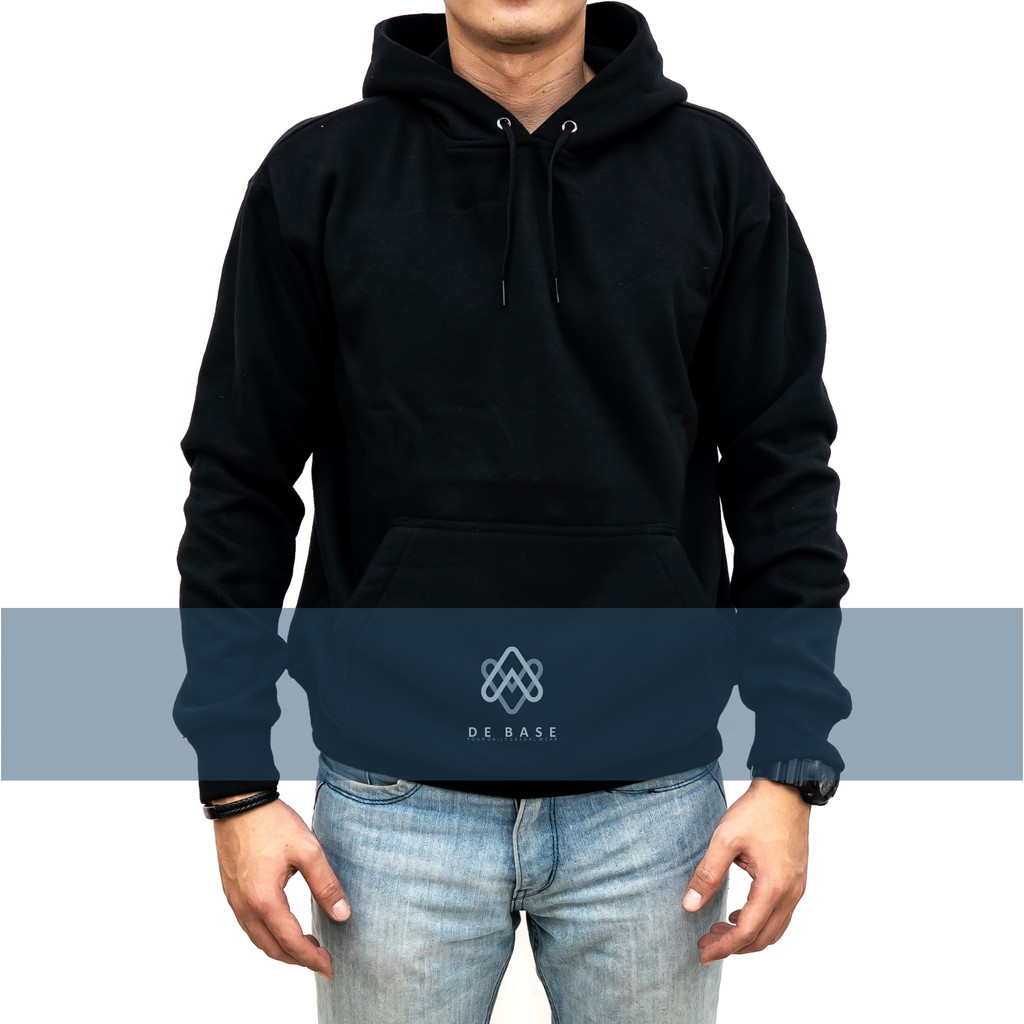DE BASE Hoodie Basic Black