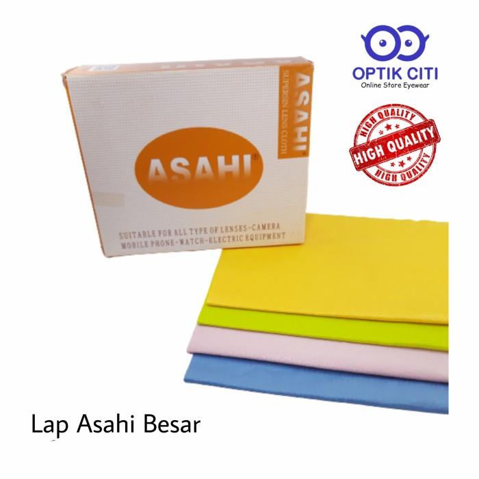 lap kacamata kain microfiber asahi besar tebal halus menyerap minyak