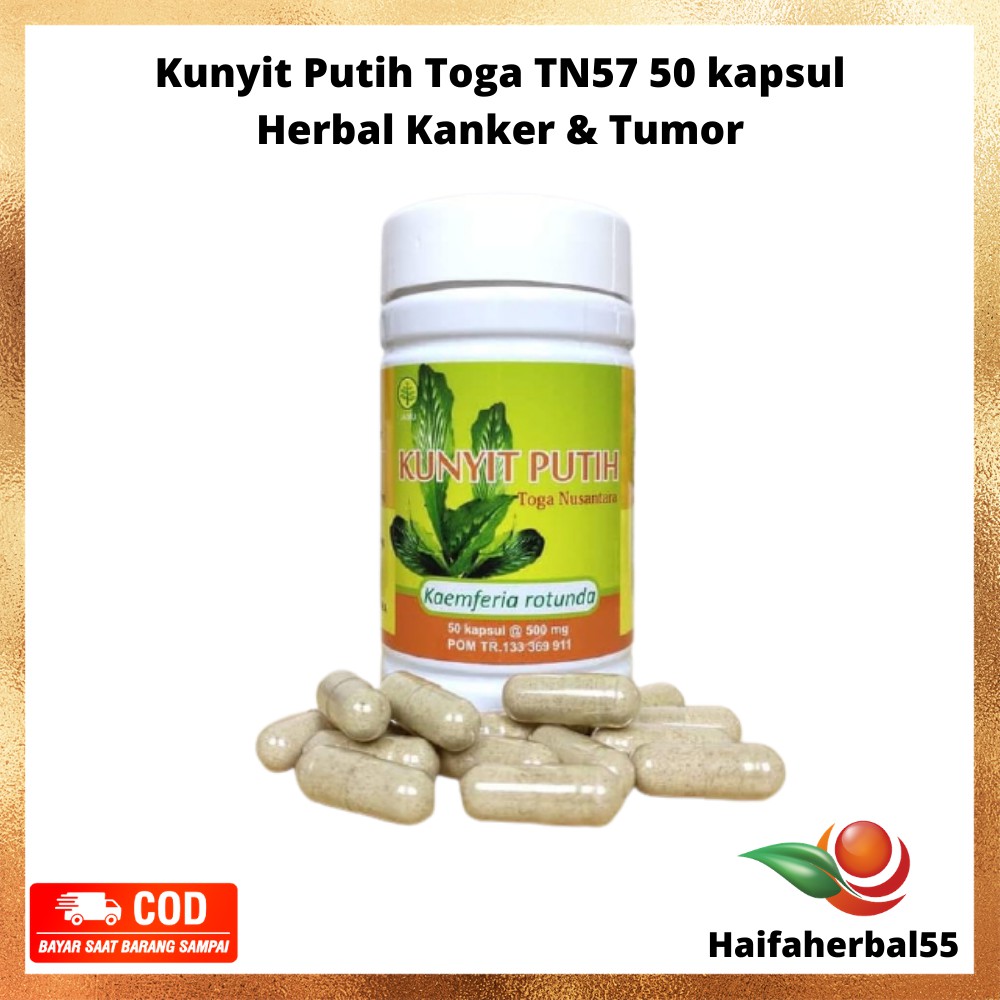 

Herbal kangker kapsul kunyit putih toga nusantara 50 kapsul