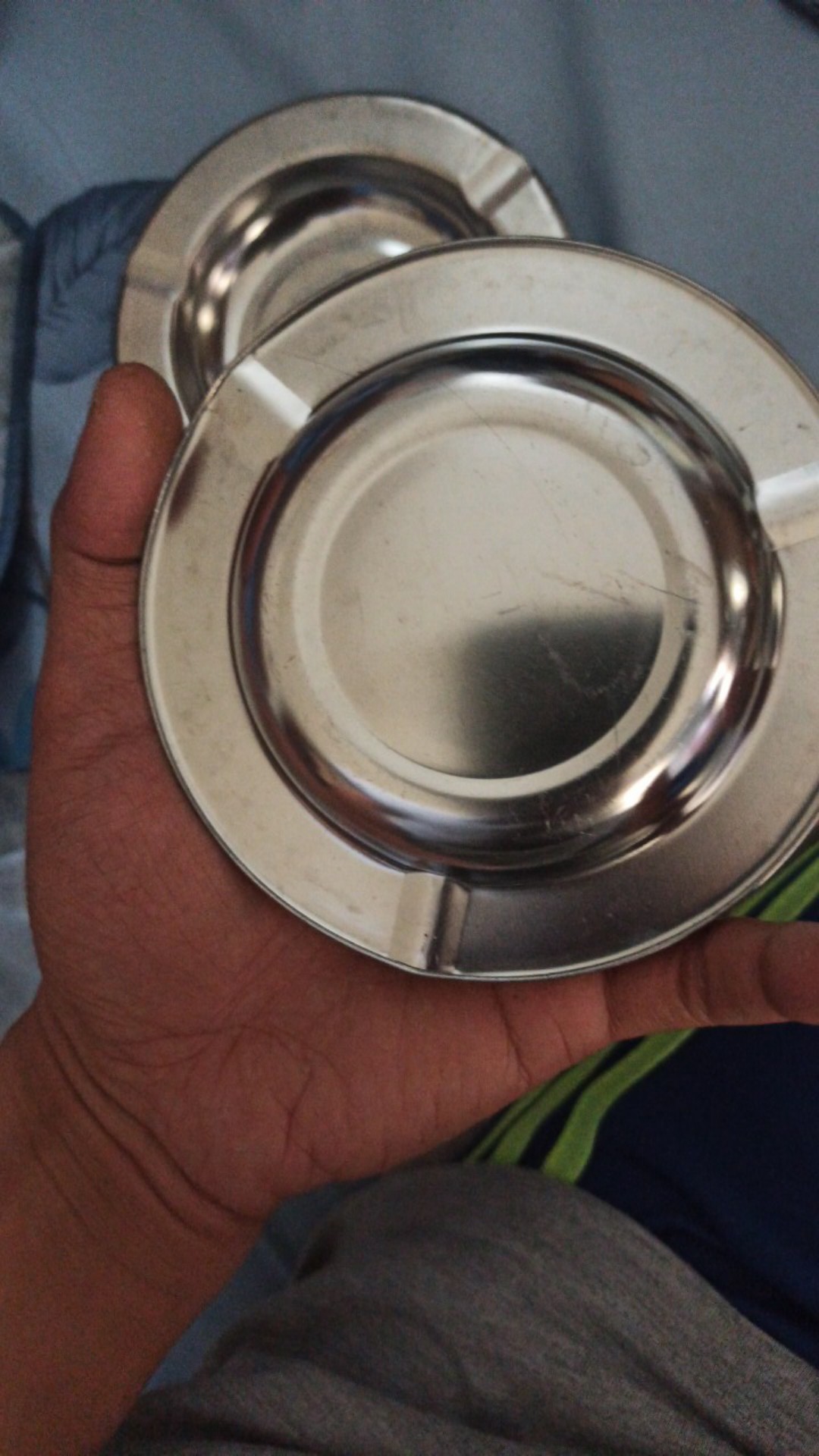 Asbak Rokok Stainless Uk 12 Cm