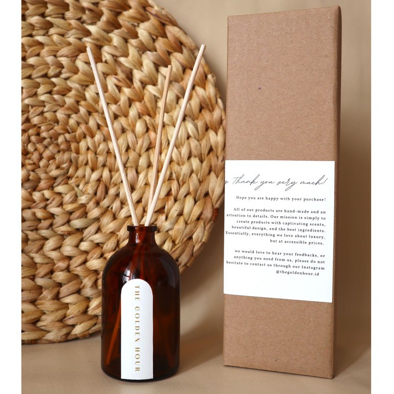 Jual REED DIFFUSER 100ml/PEWANGI RUANGAN by the Golden Hour Shopee