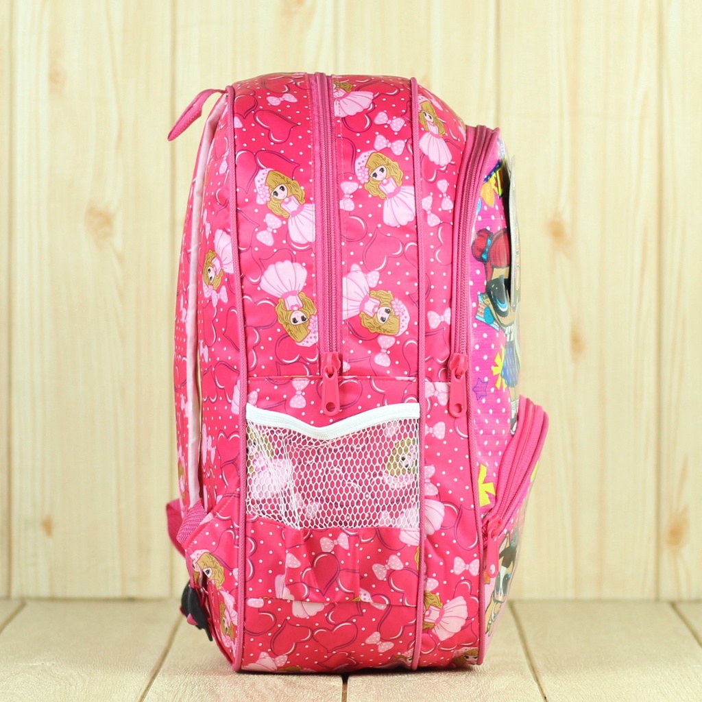 (COD) Tas Sekolah SD Perempuan Anis Lol Pink PAUD TK Kelas BTS BT-21 Premium Murah Terbaru Tas Anak Cewek Lucu Stylish Fashionable